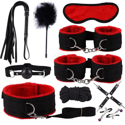 Enchanting SM Plush 10 Piece Set Alternative Plush 7 Piece Set Adult Binding and Binding Toys Flirting Supplies toys