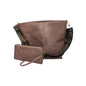 2-Piece Large Capacity Bohemian Wide Strap Soft PU Tote Bag, Shoulder & Handheld Bag, Ideal Birthday Gift