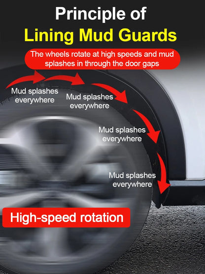 Car Lined Fender For Leapmotor B10 2025 2026 2027 Car Mud Guard Antifreeze Mudguards Rear Mudflaps Exterior Mudguard Accessories
