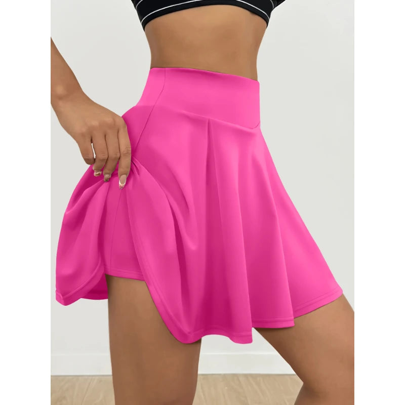 Female Half Body Skirt Hundreds of Skin Friendly Soft and Comfortable Pleated Skirt Casual Slim Solid Colour Skirt and Pants