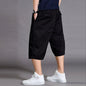 New Summer Men Cotton Thin Casual Shorts Man Elastic Waist Loose Jogger Cargo Shorts Pants Quality Male Straight Pants Size 6XL