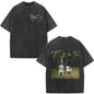 Rapper Bad Bunny Album Cover Print T-shirt Debi Tirar Mas Fotos DTMF Washed Vintage T Shirt Men Women Hip Hop Oversized T-shirts