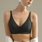 SUJIIN Sexy Seamless Wireless Bras for Women Push Up Padded Soft Support Invisible Lift V Neck Bralette Smooth Bra Female MX208