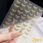 2Sheets French Gradient Line Nail Art Stickers 3D Self-Adhesive White+Black Slider Design Stencil Manicure Guides DIY Nail Decor