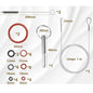 O-Ring W/Oval Head Key Tool For J-ura Capresso/Impressa Machines Brew Group & Drainage Valve O-Ring Fits Most Jura C, E, ENA