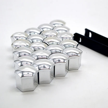 17mm/19mm/21mm 20Pcs Car Wheel Nut Caps Protection Covers Caps Auto Hub Screw Cover Black Car Tire Bolt Nut Cap Tyre Decoration
