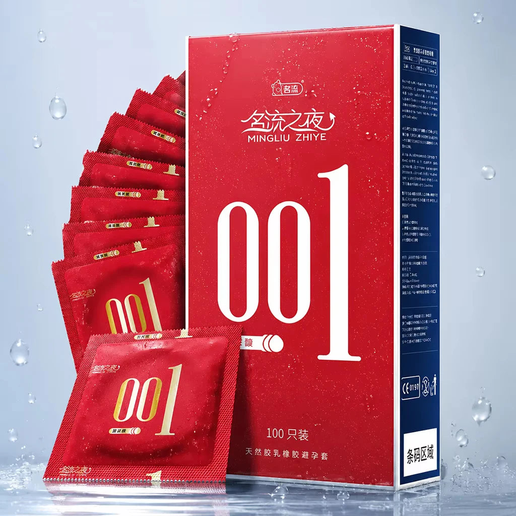 50pcs 0.01 Ultra Thin Condoms Latex Safe Sex Protection Lubricated Contraceptive Male Adult Products