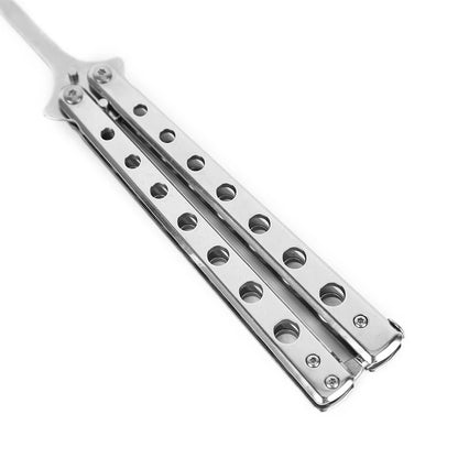 Butterfly Knife Folding Spoon Fork Balisong Training Spoon Fork Butterfly Knife Trainer Outdoor Camping Tableware Kitchen Tool
