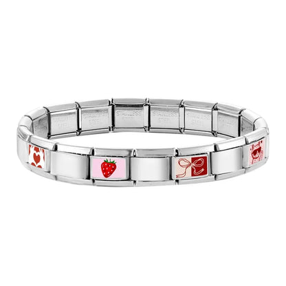 Wholesale Cute Animal Swimming Dogs Cats Sheep Charm Bracelet Fit 9mm Bracelet Stainless Steel Italian Links Making DIY Jewelrys