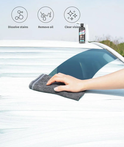 Glass Film Remover Car Glass Polishing Compound Windshield Cleaner Film Coating Oil Paste Film Emoval Cream Stains Auto Detail