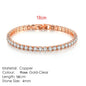 Fashion Multicolor Tennis Bracelet for Women 2.5/3/4/5mm Zirconia Charm Designer Tennis Chain Men Bracelet Wedding Jewelry KC128
