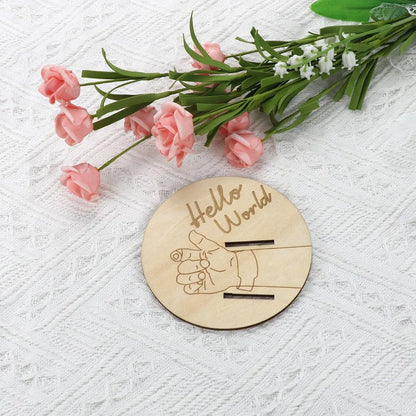 Newborn Hospital Engraved Keepsake Holder Personalized Baby Gift Memorial Pregnancy Wristband for Mother's Day & Father's Day