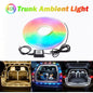 New car universal trunk and trunk lights with colorful lighting APP control LED ambient light RGB decorative light