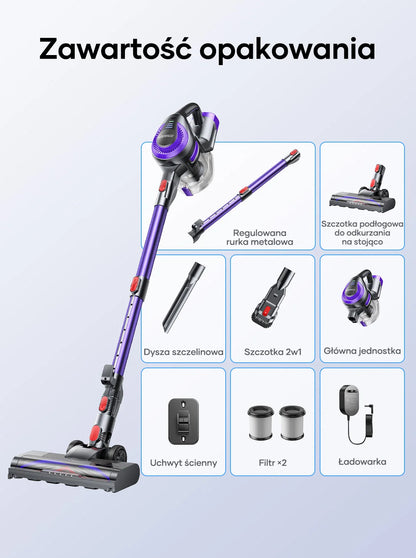 Laresar V10 Lite 38000Pa Cordless Vacuum Cleaner Handheld Strong Suction Button Smart Home Appliance for Carpets Hair 45 Mins