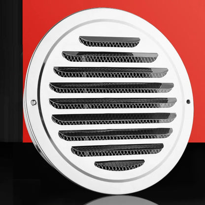 1PCS Circle Air Vent Grill Cover Stainless Steel Silver 70-160mm Round Exterior Wall Duct Ventilation Tool Accessories Home Part