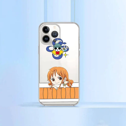 Cute Anime N-Nami Phone Case For IPhone 17 16 15 12 11 Pro Max 14 Plus 13 Mini Clear Cover Soft Funda