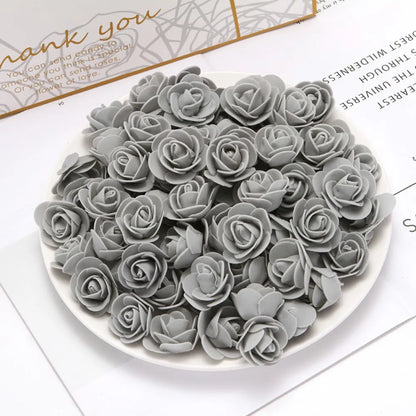 PE foaming Artificial Flowers Home vase table Wedding ornaments DIY gift Scrapbook Bubble Bear Valentine's Day Arch wreath Decor