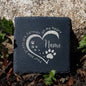 Personalized Dog Memorial Garden Stone Pet Loss Gifts Pet Keepsake Dog Sympathy Gift Pawprint Memorial Stone