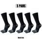 1/5 Pairs Men's Toe Socks Long Compression Sweat-Absorbing Fitness Marathon Hiking Outdoor Basketball Five Finger Sport Socks