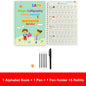 Sank Magic Practice Copybook Pen Preschools Kids Calligraphy English Verison Free Wiping Children Reusable Writing Book