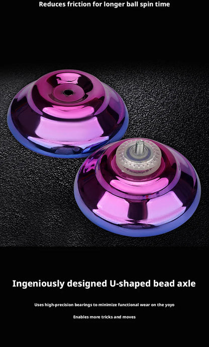 Professional Aluminum Metal Yoyo Ball for Children Beginners - Competitive Yoyoball with Accessories Suitable for Adults And Kid