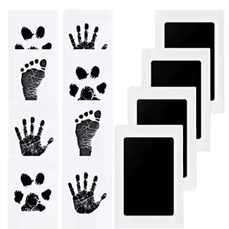 Non Toxic Baby Hand Footprint Ink Pad Pet Dog Cat Paw Print Kit Clean Touch No Mess Family Memory Keepsake Newborn Souvenir Gift