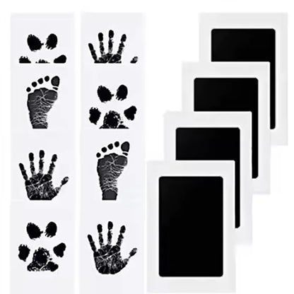 Non Toxic Baby Hand Footprint Ink Pad Pet Dog Cat Paw Print Kit Clean Touch No Mess Family Memory Keepsake Newborn Souvenir Gift