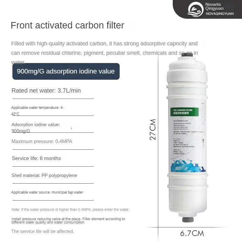 10inch Water Filter Replacement,PP Cotton,T33 Actived Carbon Water Filter Removal The Cholorine,Water Filter System