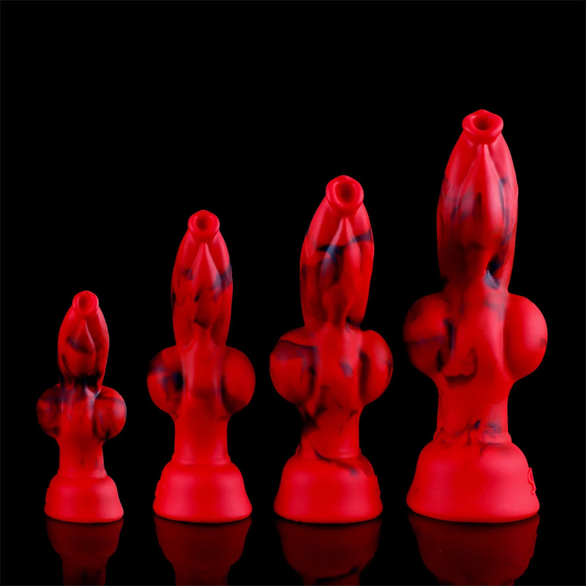 18+ Soft Silicone Dog Knot Dildo Penis Animal Dildo Realistic Gigante Sexy Adult Red Black Colors Big Dildos Sexy TоY Xxl Sextoy