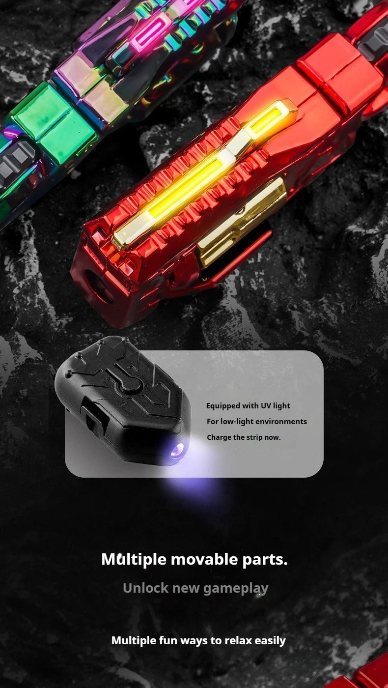 Stress Relief Toy Pistol Guns Eject Fidget Roller Paragraph Ring Mechanical Slider Multi-functional Sensory Toys Anti Anxiety
