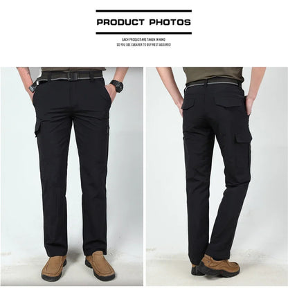 2026 Outdoor Waterproof Tactical Cargo Pants Men Breathable Summer Casual Army Military Long Trousers Male Quick Dry Cargo Pants