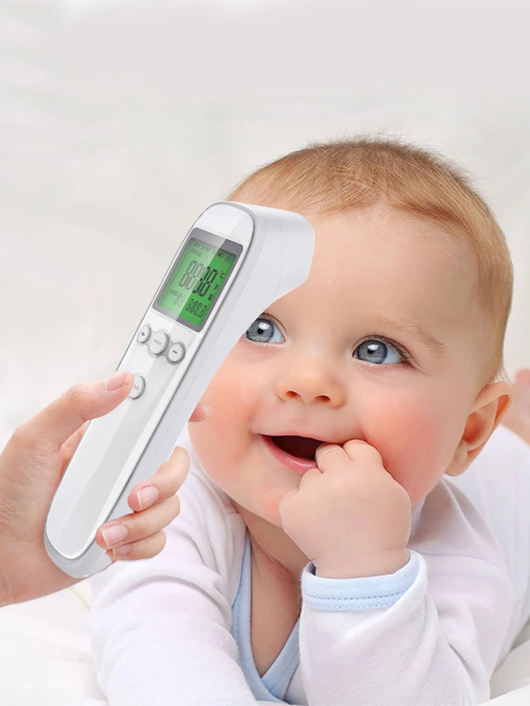 JUSTLANG Digital Infrared Thermometer Baby Forehead Non-contact Medical Use Body Temperature Meter Adult IR Measure Fever