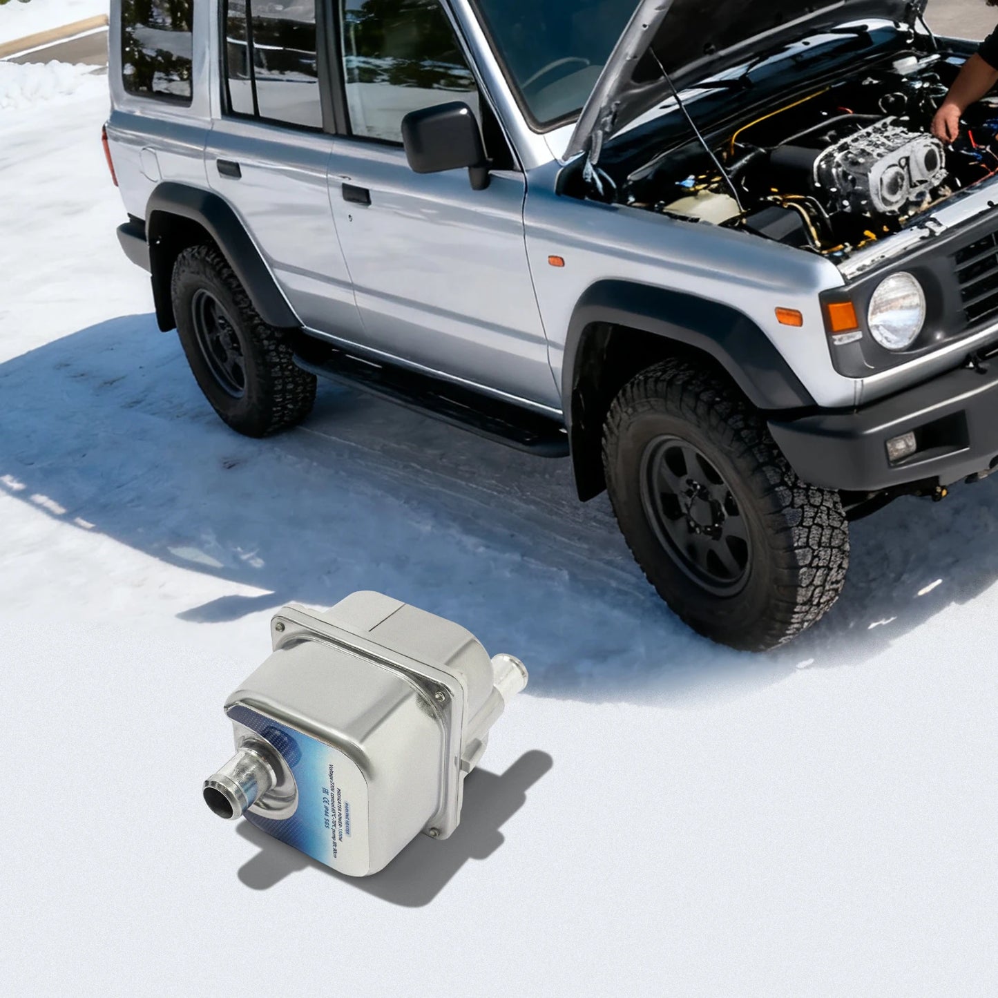 1500W Car Engine Heater Electric Parking Preheater Automobile Diesel Engine Preheater Engine Warm-Up System for Cars Trucks RVs