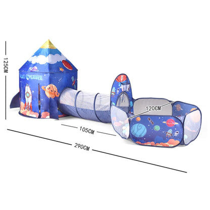 IMBABY 3 in 1 Kids Play Tent for Toddler with Baby Ball Pit and Play Tunnel Children Indoor Outdoor Playhouse for Birthday Gifts