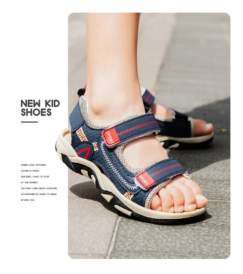 Breathable Children's Sandals Beach Shoes Boys Outdoor Sports For Kid's Girls Students Casual Sandals Anti-slip Flat Walking