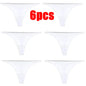 1-6pcs Seamless Panties Ice Silk Seamless Panties For Women Soft Thin Thongs Woman Satin Underwear Female Bikini String Panties