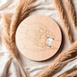 Wooden Baby Birth Hospital Commemorative Plaque Circular Carved Newborn Collection Photography Accessories Baby shower Gift ﻿
