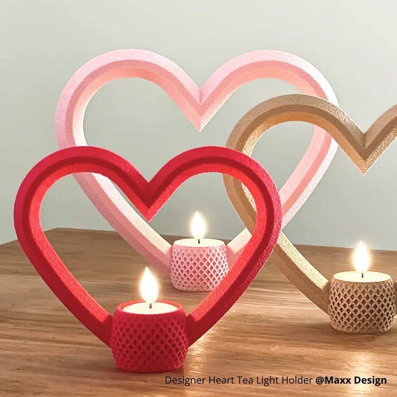 LED Flame Tea Light Candle Set Warm White for Bambu Lab Creator Program 3D Printer Accessories