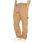 Autumn Winter Fashion Men's Casual Sports Pants Solid Color Multi-Pocket Straight Leg Trousers Loose Large Size Men Cargo Pants