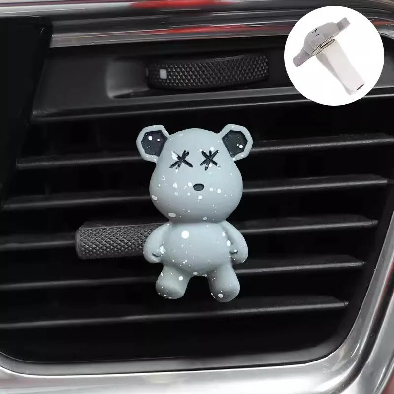 Bear Car Air Freshener Outlet Vent Perfume Clips Fragrance Conditioning Aromatherapy Perfume Clip Car Interior Decoration