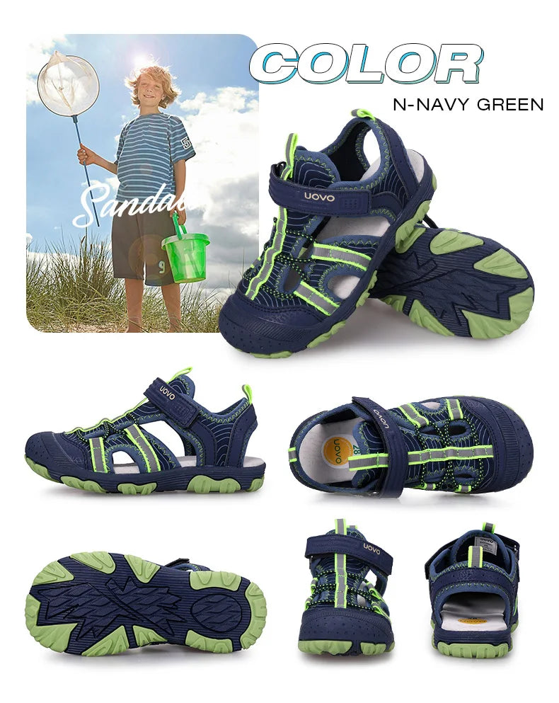 New Arrival Children Footwear Closed Toe Sandals For Little And Big Sport Kids Summer Shoes Eur Size #25-35