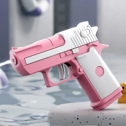 Mechanical Continuous Firing Water Gun Toys for Kids Summer Outdoor Beach Pool Toy High-pressure Mini Pistol Water Guns for Baby