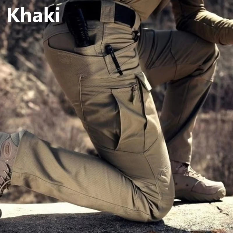 Tactical Cargo Pants Men Outdoor Waterproof SWAT Combat Military Camouflage Trousers Casual Multi Pocket Male Work Joggers