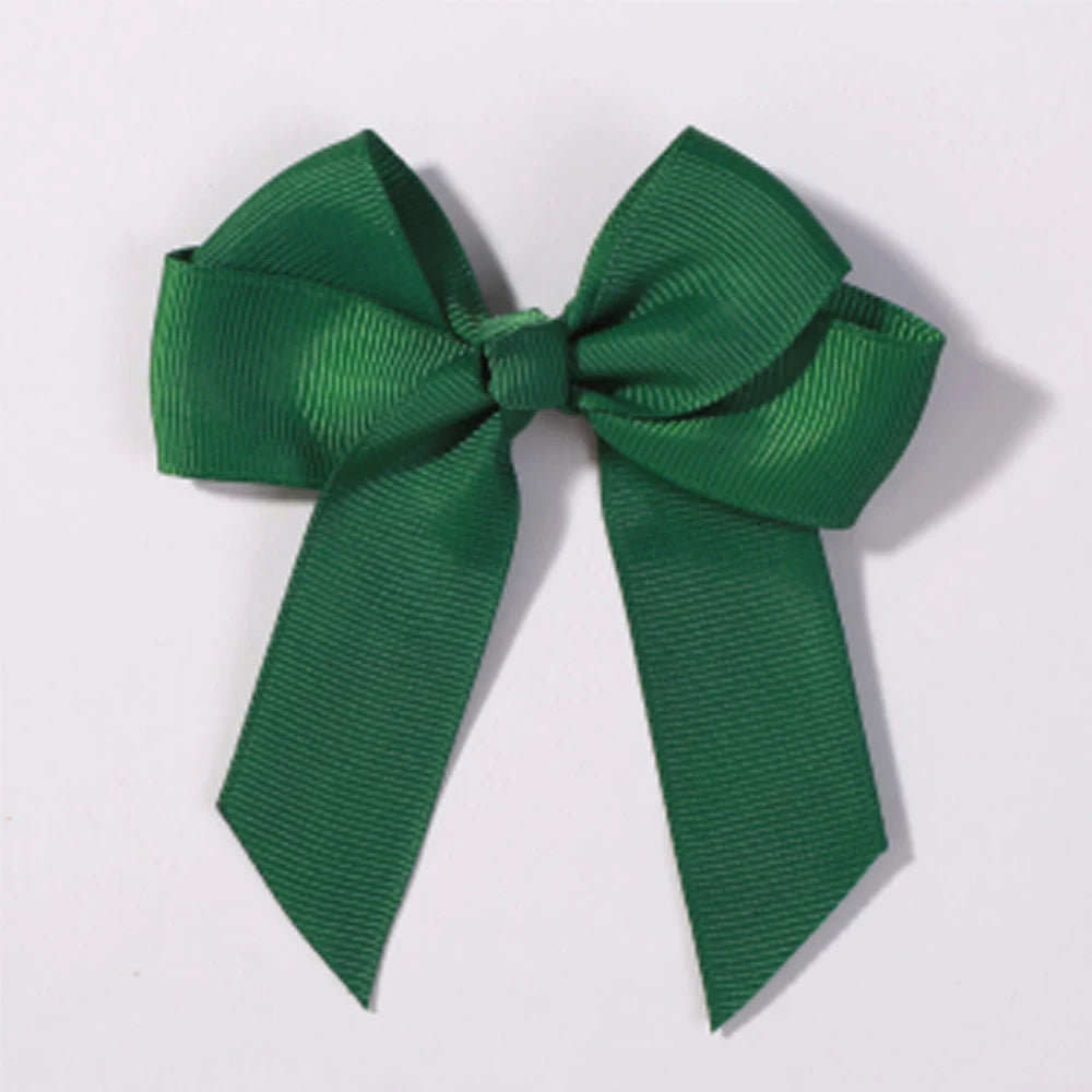 1pcs 3.6'' Solid Color Bowknot Hair Clips For Baby Girls Classic Bows Hairpins Cute Barrettes Headwear Kids Hair Accessories