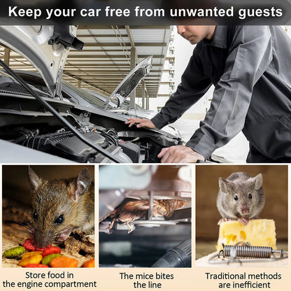 Leekooluu Mouse Repellent Ultrasonic 12v Anti-Rat Mouse Repeller For Cars Non-Toxic Keep Rodent Marten Animal Away Car Accessory