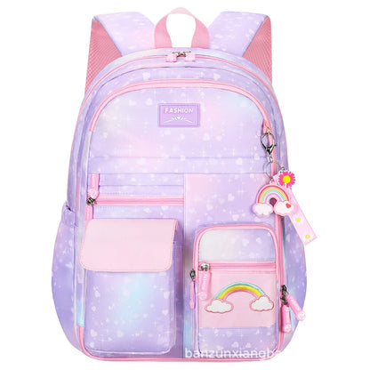 3pcs/set Kids School Backpack for Girls with Lunch Box Pencil Case Set Elementary Primary Middle High College School Bookbags