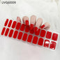 16/18/20Tips Semi-Cured Gel Nail Strips Adhesive Full Cover Stickers for Nails UV Lamp Need Press On Nails Fashion Manicure