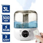 3000mL Smart Air Humidifier with Dual Mist Output: Essential Oil Aroma Diffuser for Home & Office, Equipped with Adjustable Fog