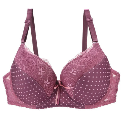 DaiNaFang New Lace Bras 34/75 36/80 38/85 40/90 42/95 44/100 BCDE Underwear For Women Push Up Lingerie