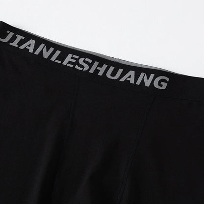 1/5 Pcs Men's Black And White Classic Cycling Long Underwear Multi-size Running Fitness Comprehensive Training Shorts Teenagers